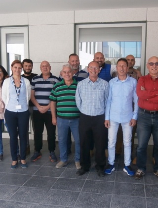A group photo of the TMS team at a Road Safety Training event in Malta.