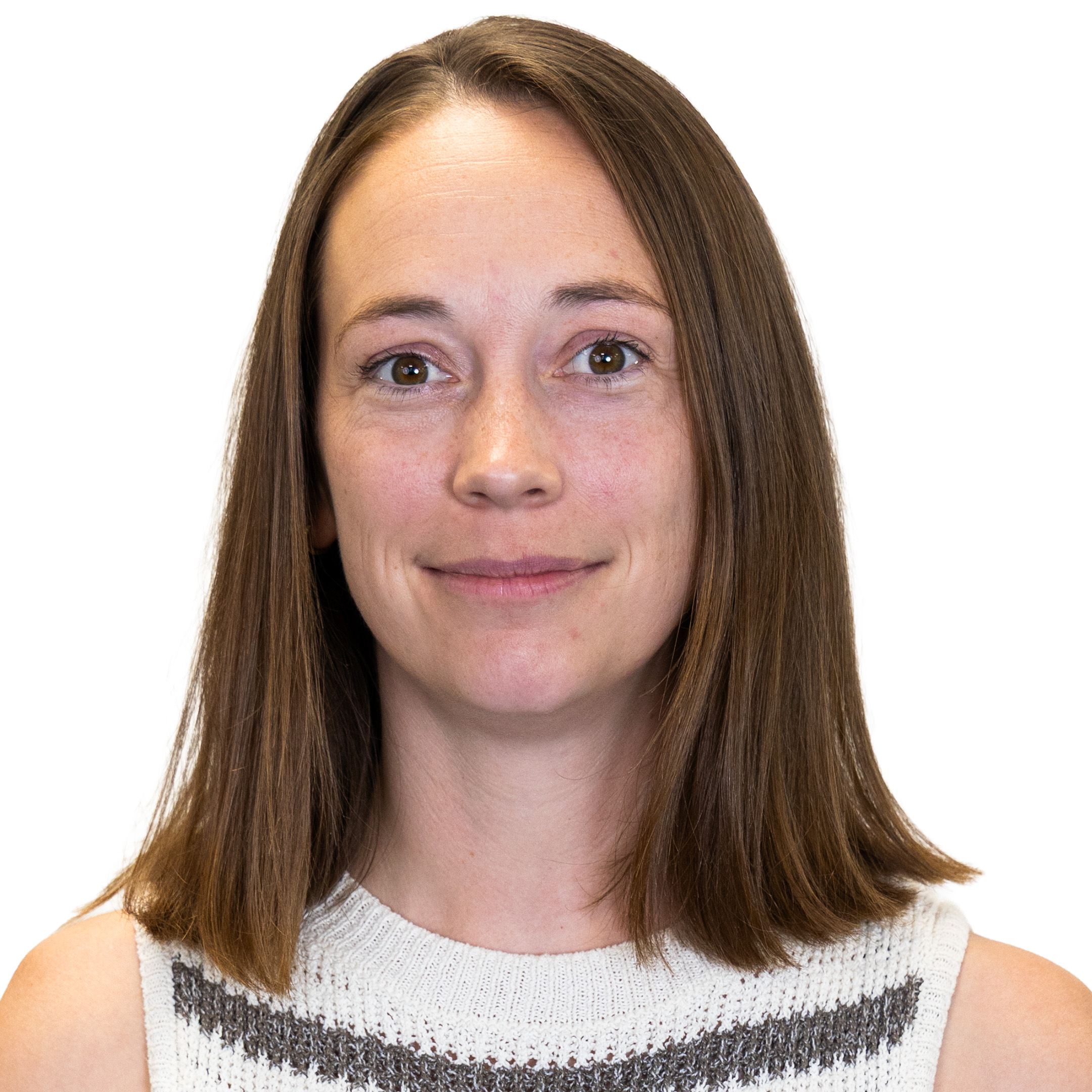 Jess Waldron (TMS) smiling in a white background.