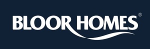 Bloor homes logo on a navy blue background.