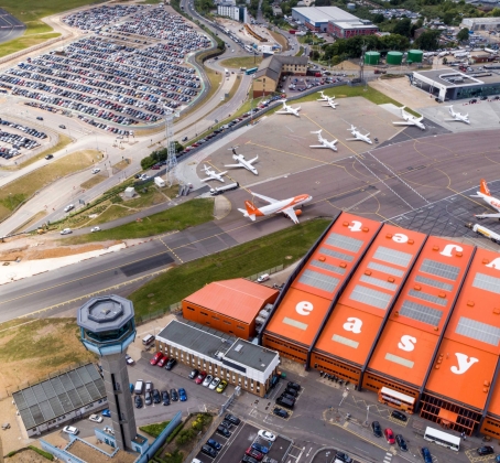 Luton Airport Aerial View
