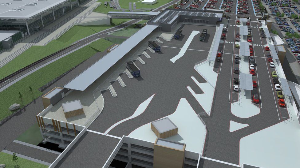 Bristol Airport Improvements 3D model representation