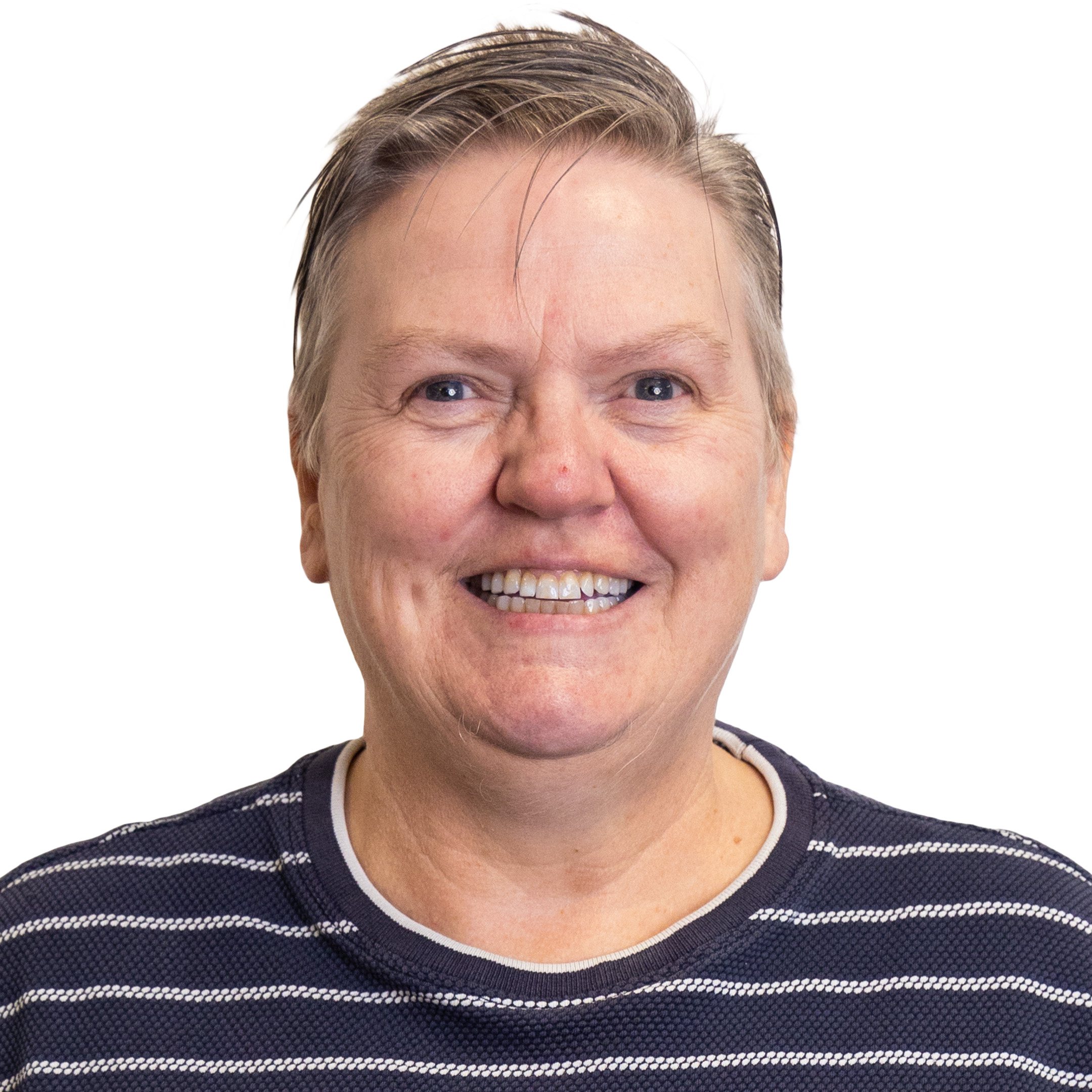 Fiona Taylor (TMS) smiling in a white background.