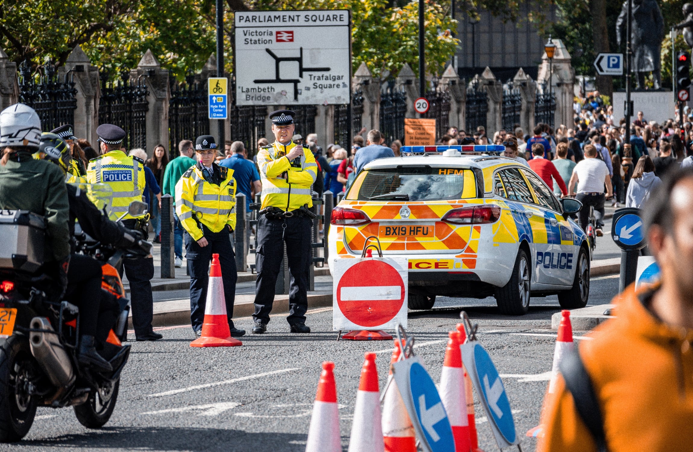 Police road closure